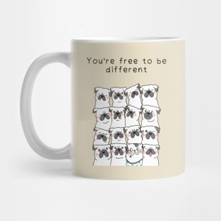 You Are Free To Be Different Mug